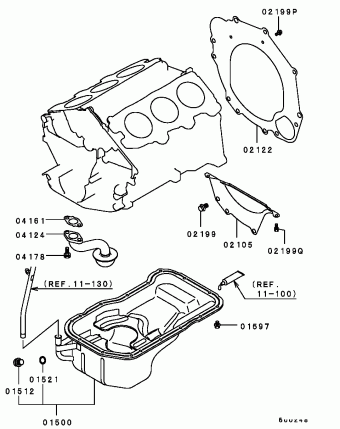 Engine | Mitsubishi FTO Japan DE3A Parts Catalogs | PartSouq