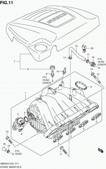 Engine Suzuki Kizashi A6b424 A6b424 E50 Parts Catalogs Partsouq