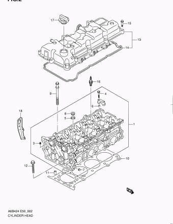 Engine Suzuki Kizashi A6b424 A6b424 E50 Parts Catalogs Partsouq