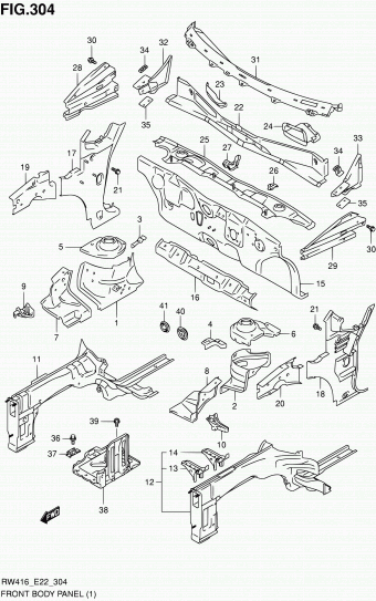 13. Body | Suzuki SX4 RW416 RW416D (MAGYAR) Parts Catalogs | PartSouq