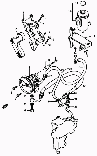 11. Steering | Suzuki Vitara/Sidekick SE420 SE420 HDI 3DR (Santana