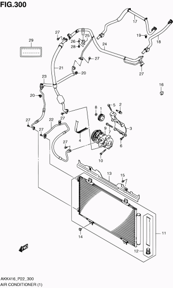 15. Air Conditioning | Suzuki SX4 AKK416 AKK416 (P02,P22,P24,P90 