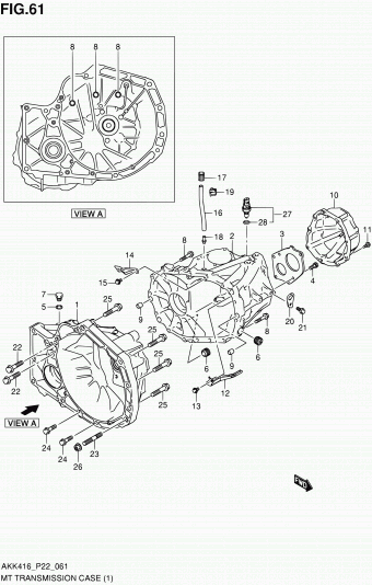 7. Transmission | Suzuki SX4 AKK416 AKK416 (P02,P22,P24,P90) Parts 