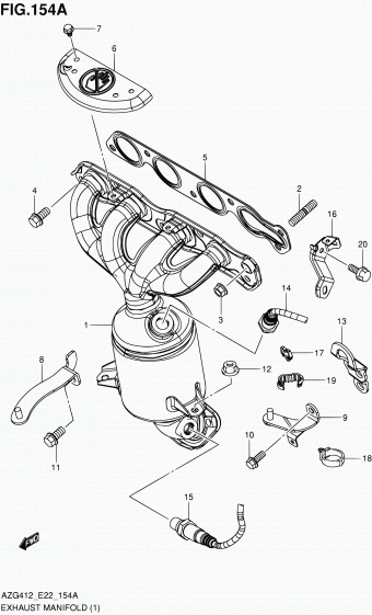 2. Exhaust | Suzuki Swift AZG412 AZG412 Parts Catalogs | PartSouq