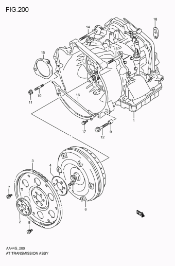 Clutch / Transmission | Suzuki Cultus AA44S Parts Catalogs | PartSouq