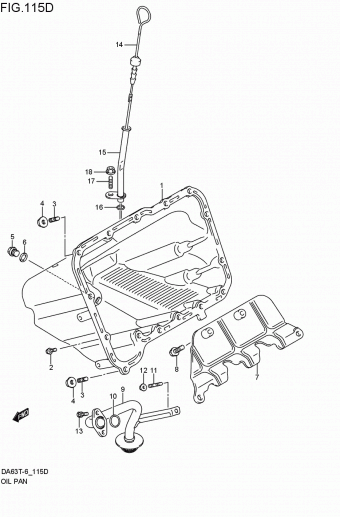 Engine / Fuel tank | Suzuki Carry/Every DA63T-6 Parts Catalogs 