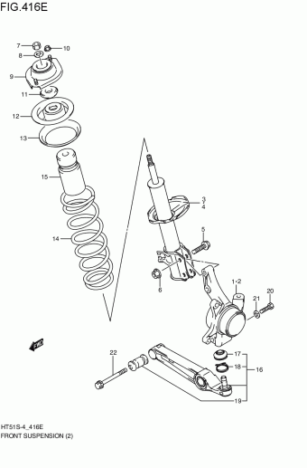 Suspension / Steering brakes | Suzuki Kei/Swift M15A 2WD Parts 