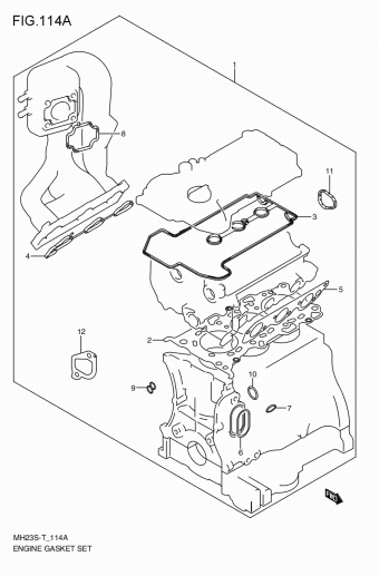 Engine / Fuel tank | Suzuki Wagon R MH23S-T 200810 Parts Catalogs 