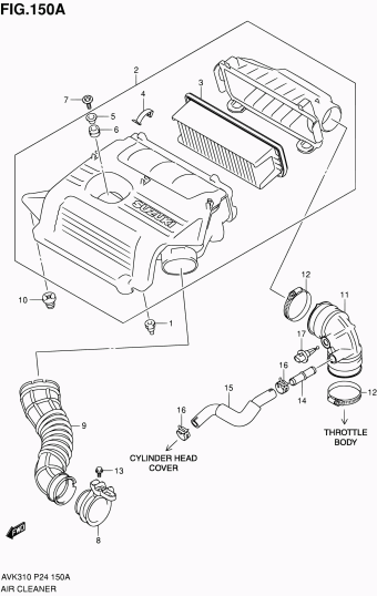 Alto - A-Star/Celerio/800/Fronte/Cultus AVK310 AVK310 (P24)