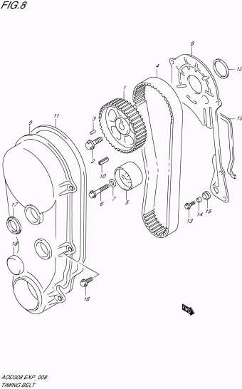 Alto - A-Star/Celerio/800/Fronte/Cultus AOD308 AOD308-2 EXP (E10,E96)