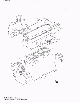 Alto - A-Star/Celerio/800/Fronte/Cultus SH410 SH410-5 (Maruti)