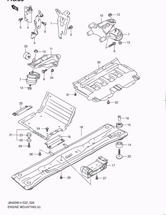 Grand Vitara JB424 JB424W-5 (E10,E96)