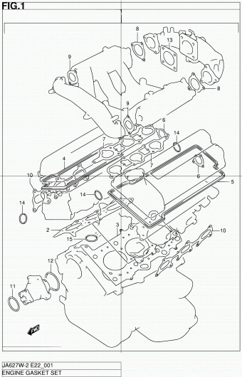 Grand Vitara XL-7 JA627 JA627W-2 (E10,E43,E50)