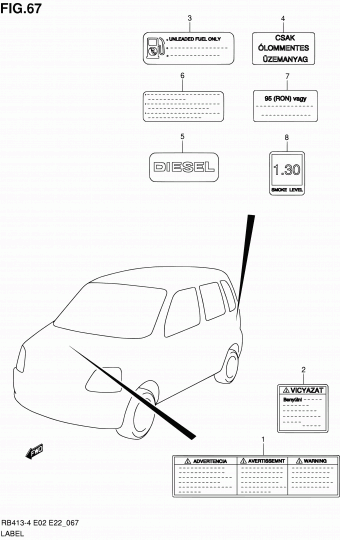 WagonR+ RB413D RB413D-4 (Magyar) (E02,E22,E66)