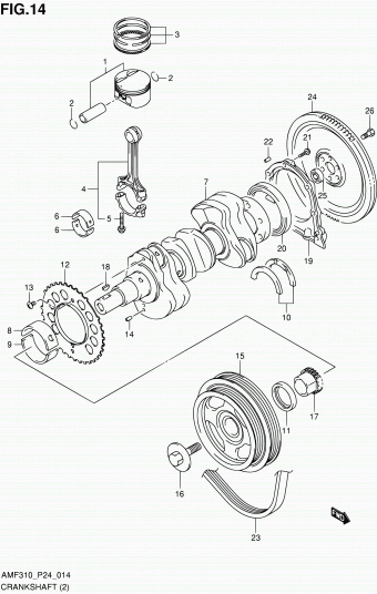 Alto - A-Star/Celerio/800/Fronte/Cultus AMF310 AMF310-2 (E06,E24,E30,E35,E38)