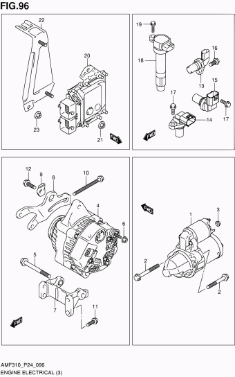 Alto - A-Star/Celerio/800/Fronte/Cultus AMF310 AMF310-2 (E06,E24,E30,E35,E38)