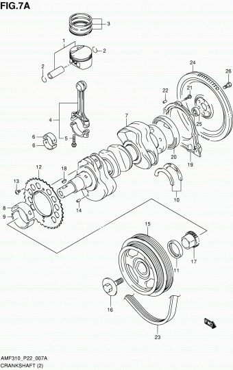 Alto - A-Star/Celerio/800/Fronte/Cultus AMF310 AMF310-3 (E02,E22)