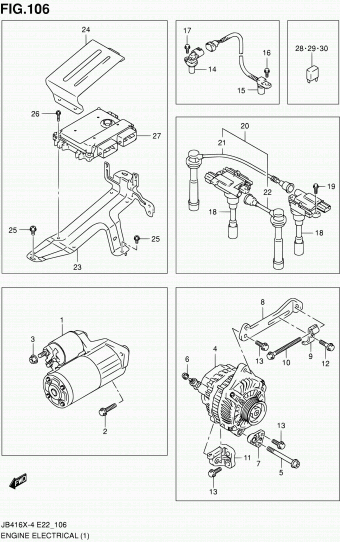 Grand Vitara JB416 JB416X-7 (E10,E96)