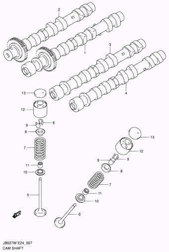 Grand Vitara JB627 JB627W-2 (E09,E10,E43,E85,E96)