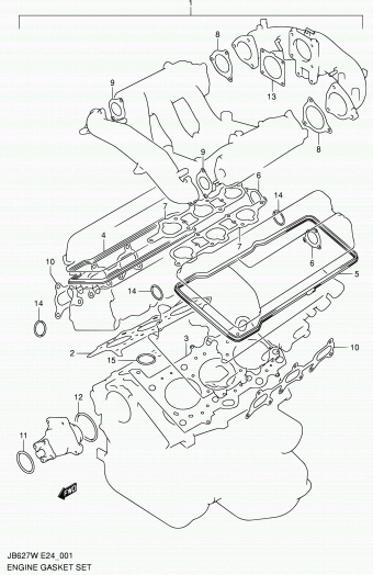 Grand Vitara JB627 JB627W-2 (E09,E10,E43,E85,E96)