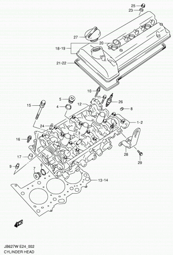 Grand Vitara JB627 JB627W-2 (E09,E10,E43,E85,E96)