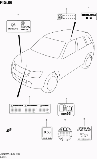 Grand Vitara JB424 JB424W-5 (E10,E96)