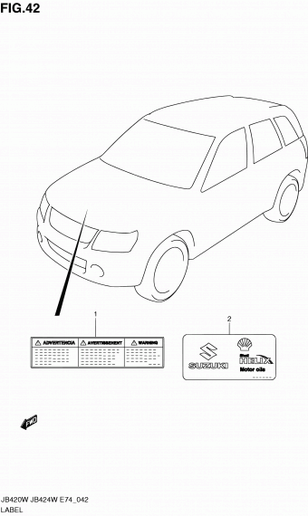 Grand Vitara JB424 JB424W-4 (E74)