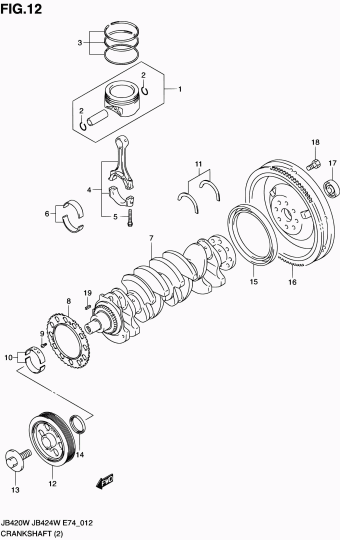 Grand Vitara JB424 JB424W-4 (E74)