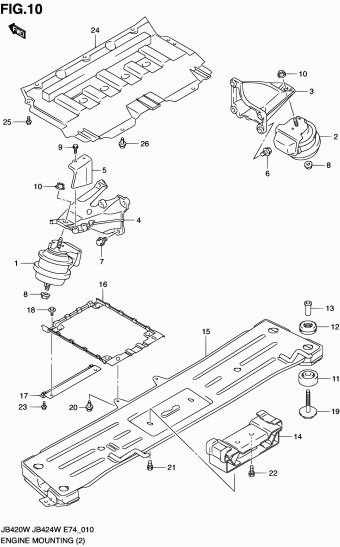 Grand Vitara JB424 JB424W-4 (E74)