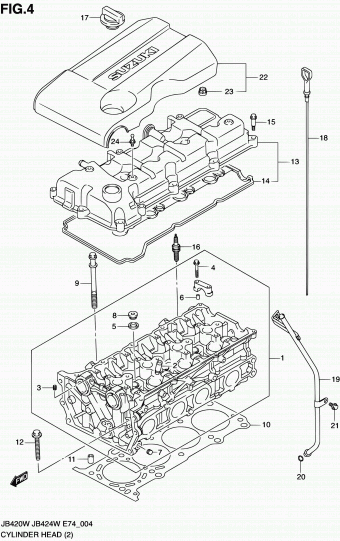 Grand Vitara JB424 JB424W-4 (E74)