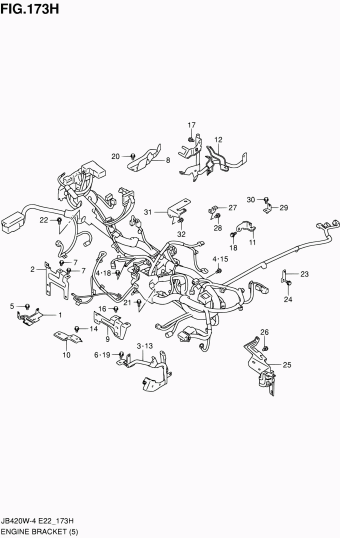 Grand Vitara JB419 JB419WD-7 (E02,E05,E22,E24,E53)