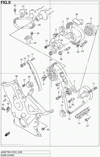 Grand Vitara XL-7 JA627 JA627W-2 (E10,E43,E50)