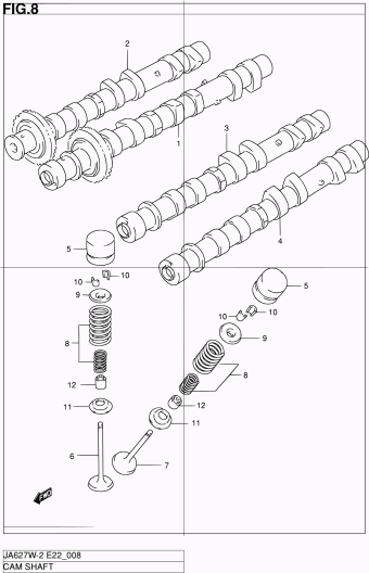 Grand Vitara XL-7 JA627 JA627W-2 (E10,E43,E50)
