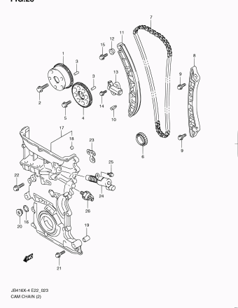 Grand Vitara JB424 JB424X-4 (E02,E22,E24,E53,E90)
