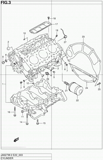 Grand Vitara XL-7 JA627 JA627W-2 (E10,E43,E50)