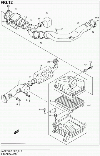 Grand Vitara XL-7 JA627 JA627W-2 (E10,E43,E50)