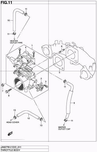 Grand Vitara XL-7 JA627 JA627W-2 (E10,E43,E50)