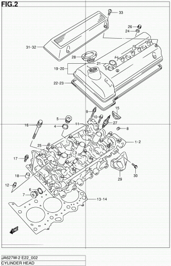 Grand Vitara XL-7 JA627 JA627W-2 (E10,E43,E50)