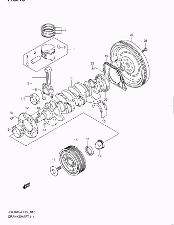 Grand Vitara JB416 JB416X-7 (E10,E96)