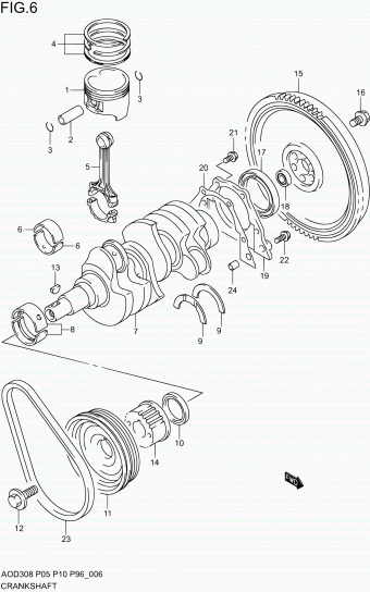 Alto - A-Star/Celerio/800/Fronte/Cultus AOD308 AOD308 (E10,E96)
