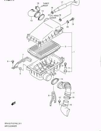 Alto - A-Star/Celerio/800/Fronte/Cultus RF410 RF410 (MY 2005)