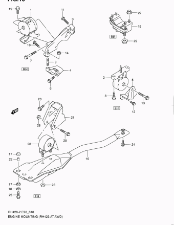 Aerio RH423 RH423 (E28:MY 2004)