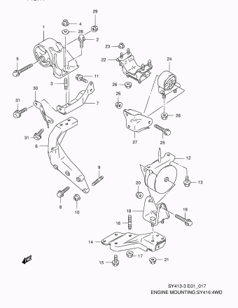 Baleno/Esteem SY416 SY416-4