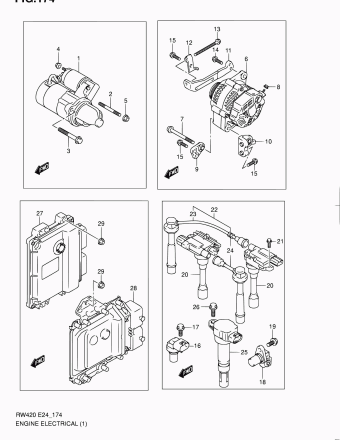 SX4/S-Cross RW416 RW416-6 (E10,E85,E96)