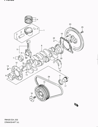 SX4/S-Cross RW416 RW416-6 (E10,E85,E96)