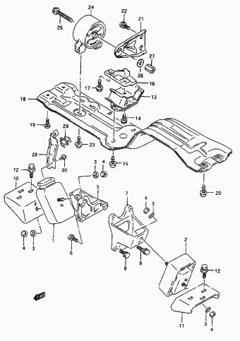 Vitara/Sidekick SE416 SE416 (E03,E33:MY 1993)