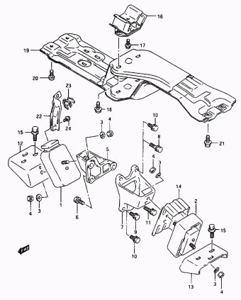 Vitara/Sidekick SE416 SE416 (E03,E33:MY 1995)