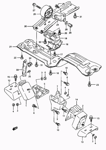 Vitara/Sidekick SE416 SE416 (E03,E33:MY 1993)