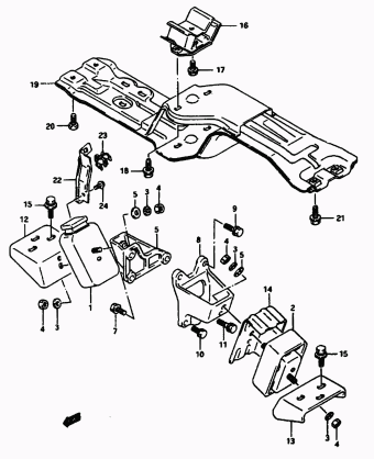 Vitara/Sidekick SE416 SE416 (E03,E33:MY 1991)