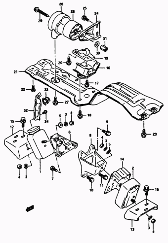 Vitara/Sidekick SE416 SE416 (E03,E33:MY 1991)